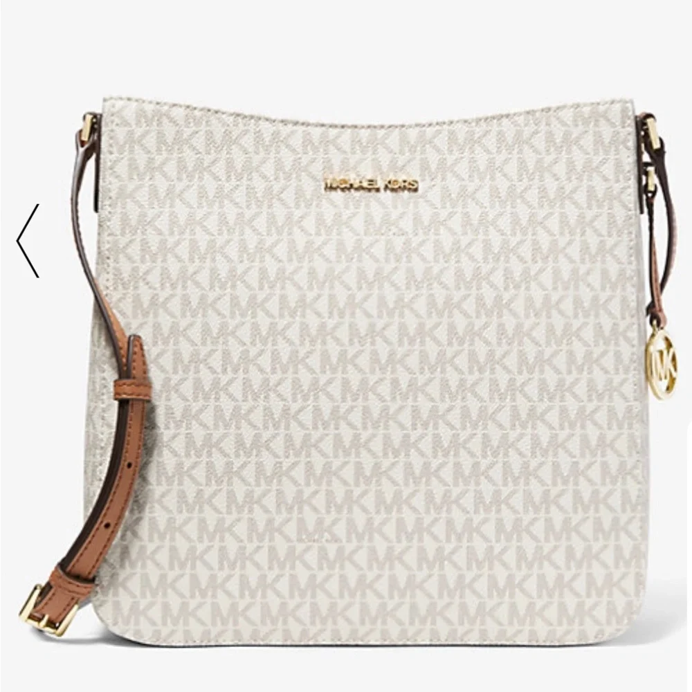 NWT Michael Kors Jet Set Large Messenger Bag - Picture 1 of 2